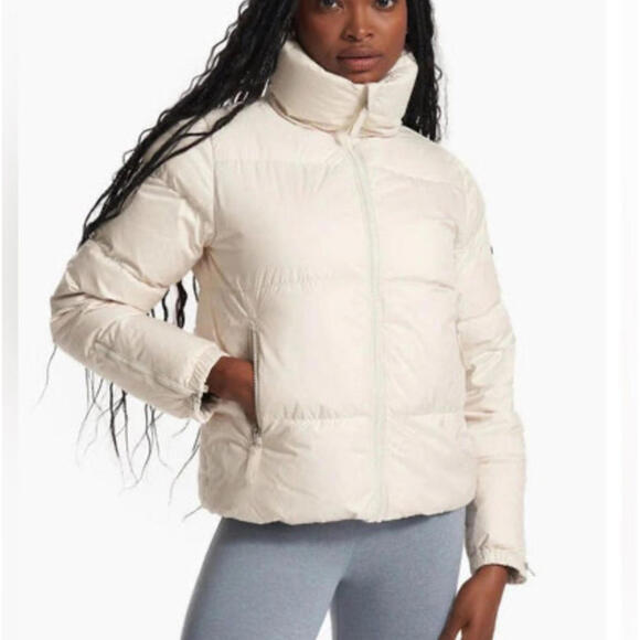 NWT Vuori Womens Duck Down Puffer Jacket Beige Size L - Picture 5 of 6